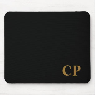 Gold Initial Mouse Pad Mousepad