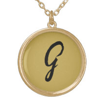 GOLD INITIAL NECKLACE