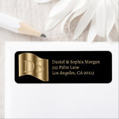 Gold-Initials, Coupons-Namen, Adresse (Insitu)