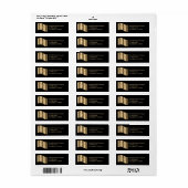 Gold-Initials, Coupons-Namen, Adresse (Vorne)