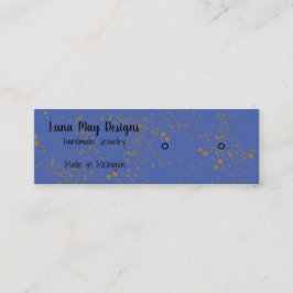 Gold Ink SplatterJuwelier Display Business Card Mini Visitenkarte