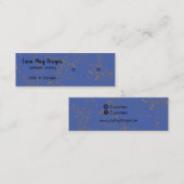 Gold Ink SplatterJuwelier Display Business Card Mini Visitenkarte (Vorne/Hinten)