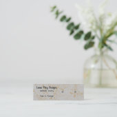 Gold Ink SplatterJuwelier Display Business Card Mini Visitenkarte (Stehend Vorderseite)