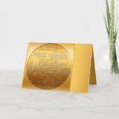 Gold International Weihnachten Navidad Gruß (Vorderseite)