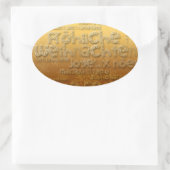 Gold International Weihnachten Navidad O Sticker (Tasche)