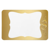 Gold Intertwined Hearts Foto Magnet (Horizontal)
