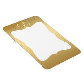 Gold Intertwined Hearts Foto Magnet (Rechte Seite)
