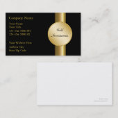Gold-Investitions-Visitenkarten Visitenkarte (Vorne/Hinten)