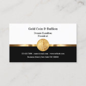 Gold Investment Business Cards Visitenkarte (Vorderseite)