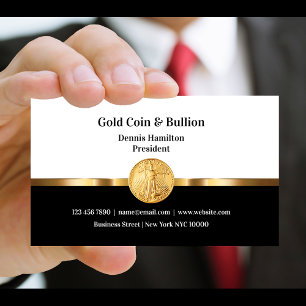 Gold Investment Business Cards Visitenkarte