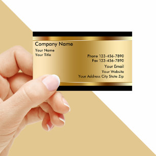 Gold Investment Business Cards Visitenkarte
