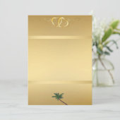 Gold Invitation1 Einladung (Stehend Vorderseite)