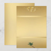 Gold Invitation1 Einladung (Vorne/Hinten)