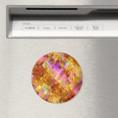 Gold Irisierendes Mosaikmuster Magnet (In Situ (Geschirrspüler))