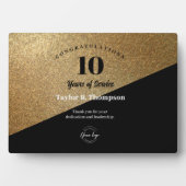 Gold Jahre des Service Recognition Logo für Mitarb Fotoplatte (Vorderseite)