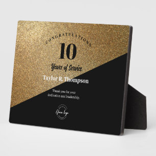 Gold Jahre des Service Recognition Logo für Mitarb Fotoplatte