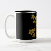 Gold Japanisch Maneki-neko Zweifarbige Tasse (Links)