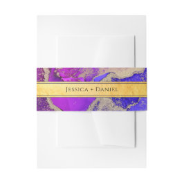 Gold Jewel Toned Abstrakt Wedding Einladungsbanderole