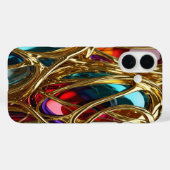 Gold & Jewels #10 - iPhone 16 Hüllen (Rückseite (Horizontal))
