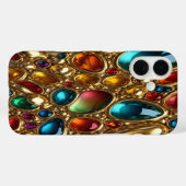 Gold & Jewels #28 - iPhone 16 Hüllen (Rückseite (Horizontal))