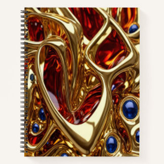 Gold & Jewels #37 - Spiral-Notebook Notizblock