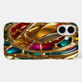 Gold & Jewels #40 - iPhone 16 Hüllen (Rückseite (Horizontal))