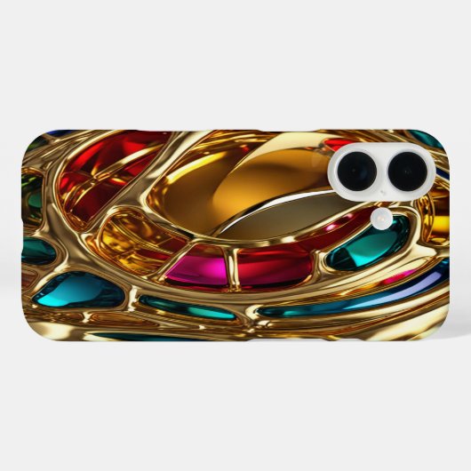 Gold & Jewels #40 - iPhone 16 Hüllen (Rückseite (Horizontal))