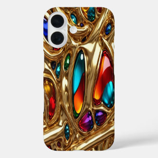 Gold & Jewels #9 - iPhone 16 Hüllen