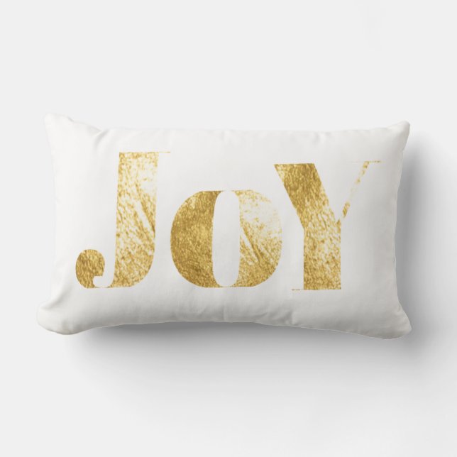 Gold JOY Pillow Lendenkissen (Vorderseite)