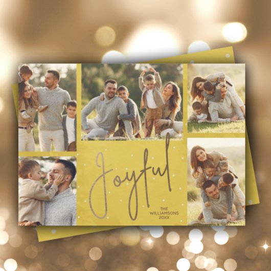 Gold JOYFUL Multi-Foto zu Weihnachten