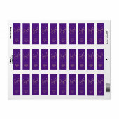 Gold JOYFUL on Purple Christmas Return Address (Vorne)