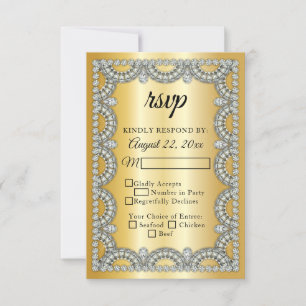 Gold Jubilee   Diamond Wedding   Jubiläum-UAWG RSVP Karte