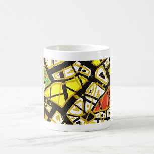 GOLD – Jumbo-Kunstbecher   Abstrakte Luxusgestaltu Kaffeetasse