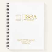 Gold Justice Columns Law Firm Notizblock (Vorderseite)