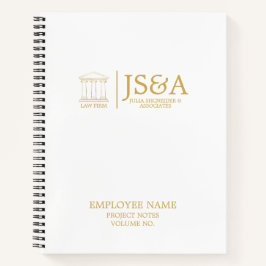 Gold Justice Columns Law Firm Notizblock