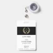 Gold Justice Scale-Abzeichen Ausweis (Vorderseite mit einziehbar)