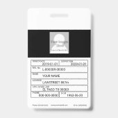 Gold Justice Scale-Abzeichen Ausweis (Rückseite)