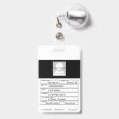 Gold Justice Scale-Abzeichen Ausweis (Rückseite mit einziehbar)