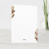 Gold Justice Scale Holly Wreath Anwalt Weihnachten (Rückseite)