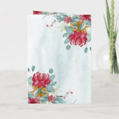 Gold Justice Scale Holly Wreath Anwalt Weihnachten (Rückseite)