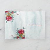 Gold Justice Scale Holly Wreath Anwalt Weihnachten (Innenseite)