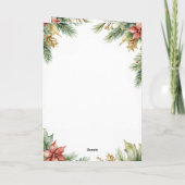 Gold Justice Scale Pine Holly Law Firm Weihnachten (Rückseite)