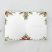 Gold Justice Scale Pine Holly Law Firm Weihnachten (Innenseite)