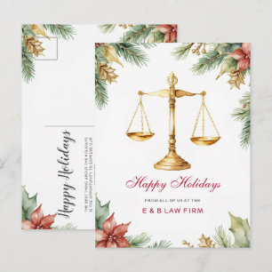 Gold Justice Waage Holly Pine Anwalt Weihnachten