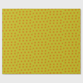 Gold Kaleidoscope Fractal Pattern Geschenkpapier