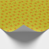 Gold Kaleidoscope Fractal Pattern Geschenkpapier (Ecke)