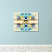 Gold Kaleidoskop Lautsprecher Leinwand (Insitu (Holzboden))
