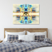Gold Kaleidoskop Lautsprecher Leinwand (Insitu (Schlafzimmer))