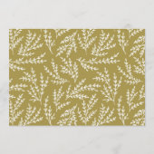 Gold-Kalligrafie-Förderung für die Braut Hinweiskarte (Rückseite)