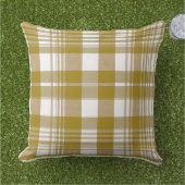 Gold Kariert Kissen (Gras)